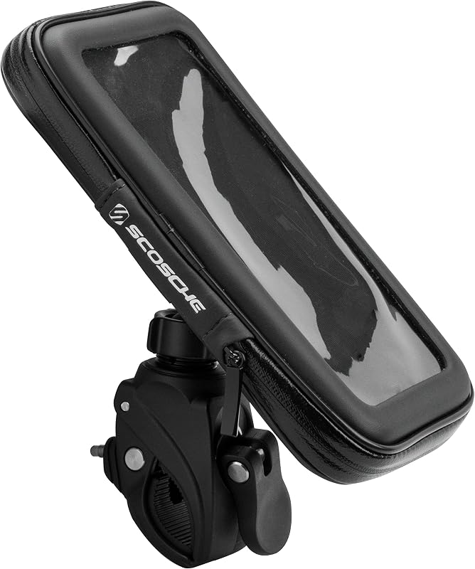 SCOSCHE PSM11002 TerraClamp Tube Phone Mount,Black,3-in-1 Quick Release