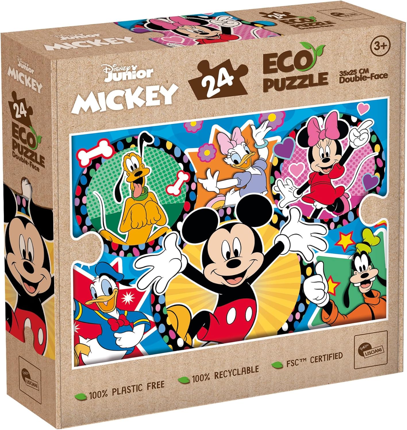 Lisciani Giochi 111077 Disney eco-puzzle mini df 24 Mickey