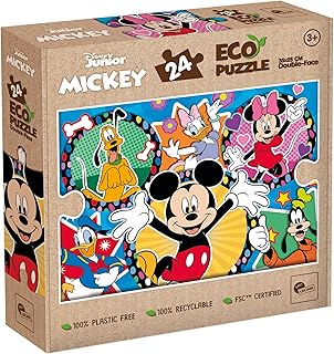 Comprar Lisciani - Puzzle DISNEY MICKEY - Puzzle de 24 Piezas de Doble Cara para Niños a Partir de 3 Años - Dorso para Colorear - 25x35 cm - Actividad Creativa - 100% Reciclable - Regalo de Cumpleaños