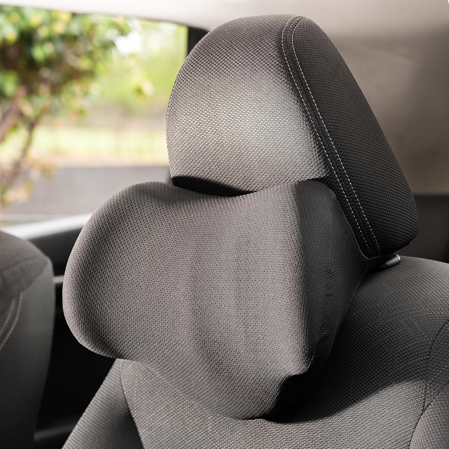 CloudBliss Car Neck Pillow, Memory Foam Neck Support for Car Seat Office Chair, Neck Rest Seat Pillow for Pain Relief, Ergonomic Cervical Support for All Cars 1