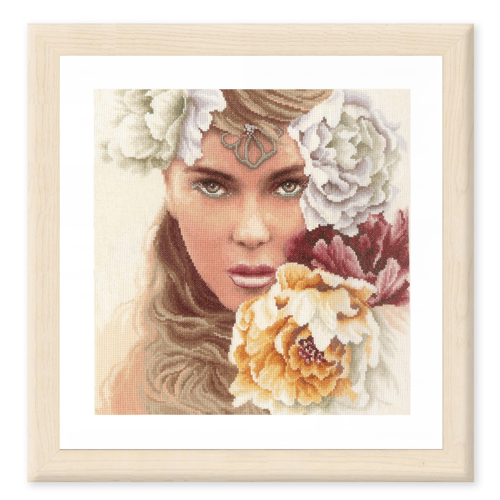 Lanarte cross stitch kit portrait, counted, DIY