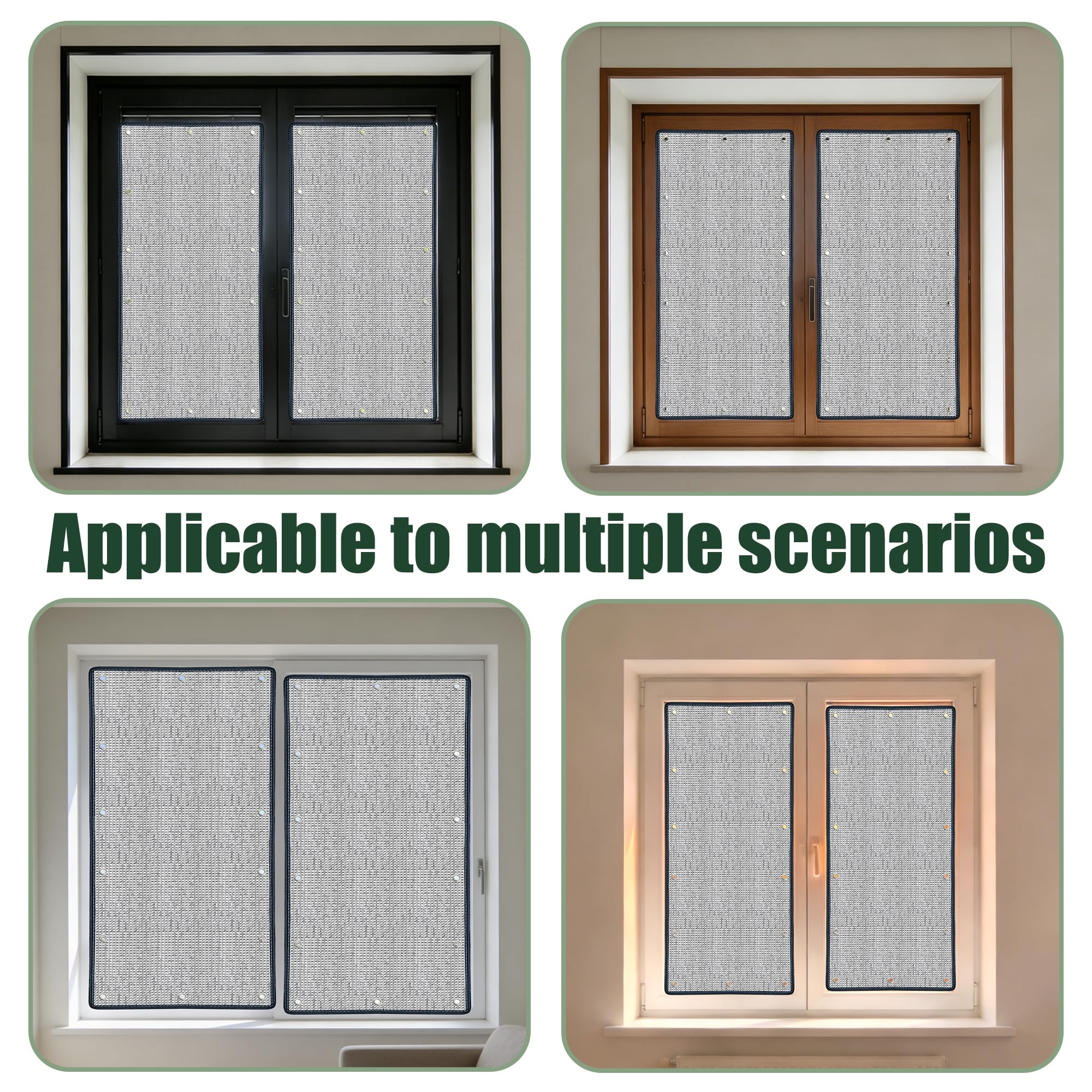 Wärmeisolierung Aluminisierte Isolierfolie 78 x 140 cm Blickdicht Sichtschutz Wärmeisolierung Ohne Bohren für Dachfenster Heimbüro Wohnmobil, Silber