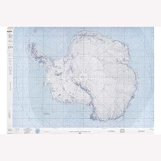 Antarctica, NOAA Map, Global Navigation & Planning Chart, 1985 - 24 x 36 inches