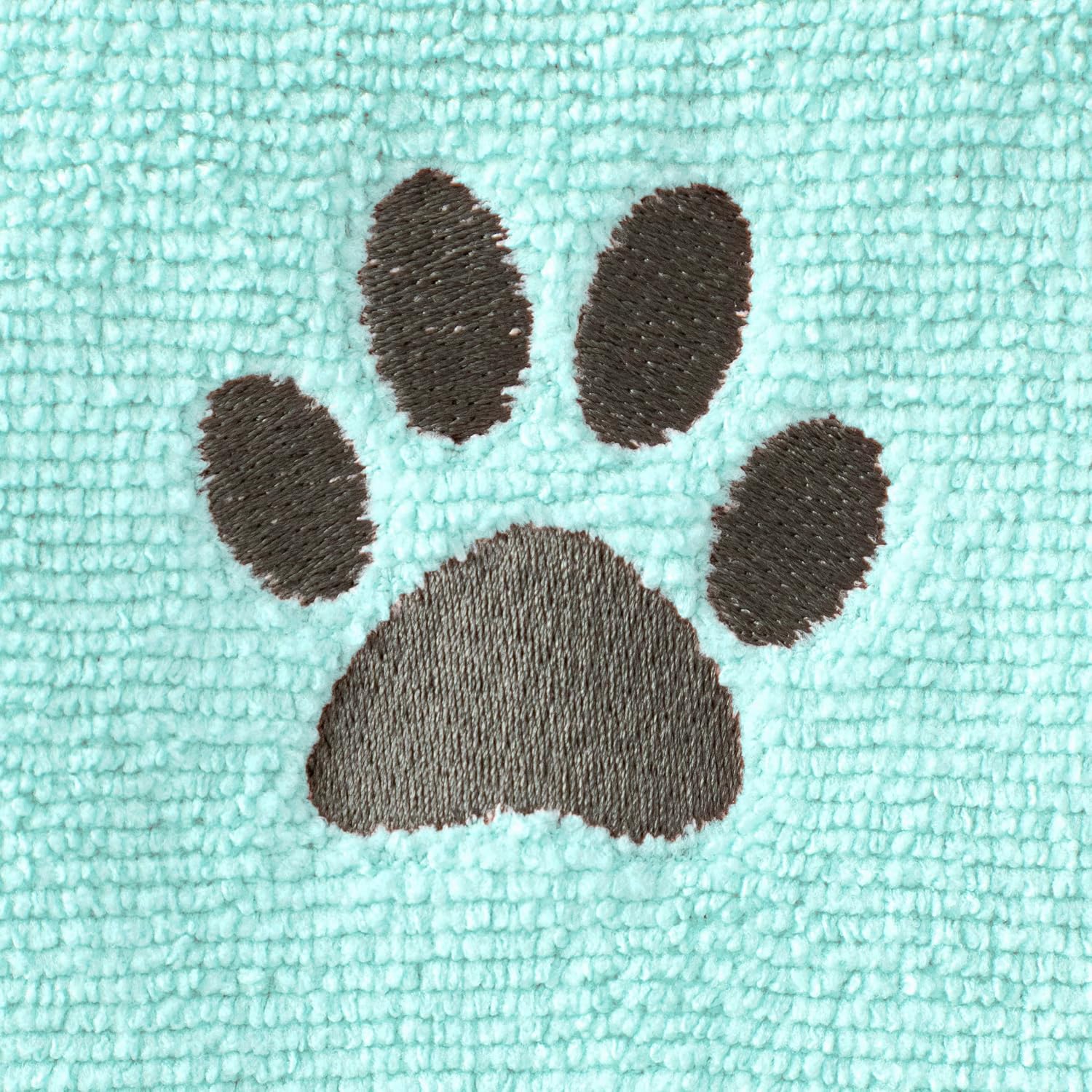 Ritz Premium Embroidered Microfiber Pet Towel (3-Pack), 18" x 28", Highly Absorbent, Fast-Drying, Long-Lasting, Super Soft 80% Polyester and 20% Polyamide Pet Cloth, Spa Blue image 3