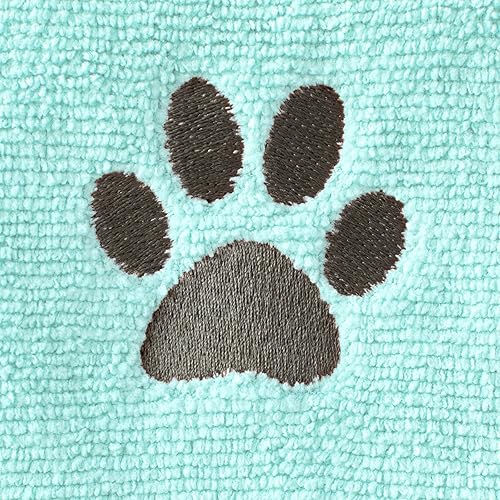 Miniatura 10 de Ritz Toalla de microfibra bordada de alta calidad para mascotas (paquete de 3), 18 x 28 pulgadas, altamente absorbente, de secado rápido, de larga