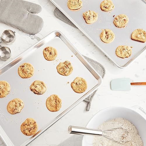 Miniatura 16 de Nordic Ware Naturals - Bandeja para hornear grande, paquete de 2, color plateado