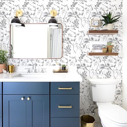 Miniatura 4 de Orainege Papel tapiz de hojas doradas para despegar y pegar, papel tapiz tropical de 17.7 x 118.1 pulgadas, papel de contacto bohemio para despegar