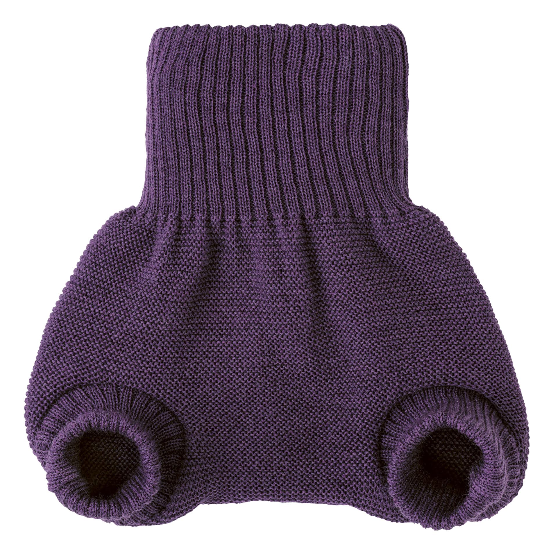 disana WOLLWINDELHOSE, 100% Bio-Merinowolle GOTS, IVN Best | Newborn Neugeborene Baby Kleinkind, Kind Unisex | Baby Erstausstattung | Made in Germany | Aubergine Gr. 86-92