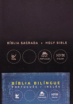 Biblia NVI Portugues - Ingles Luxo Preta