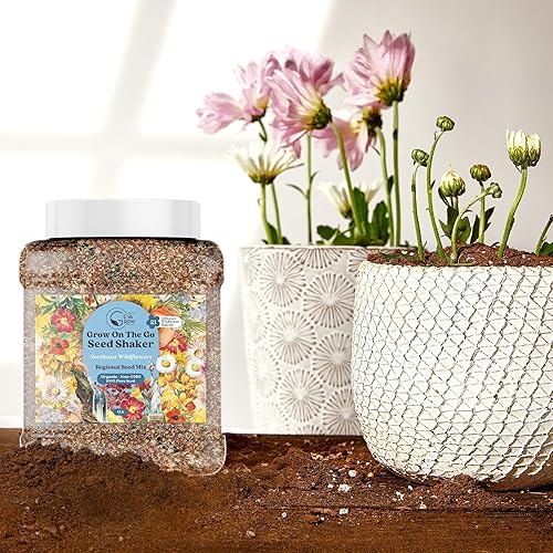 Miniatura 3 de Bulk Regional Wildflower Seed Tub - Semillas de flores silvestres del noreste orgánicas, sin OMG, 100% semillas puras, 21 variedades de semillas,