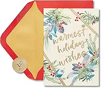 Papyrus Cartões de Natal embalados com envelopes, para uma estação maravilhosa, desejos de férias mais quentes (14 unidades)