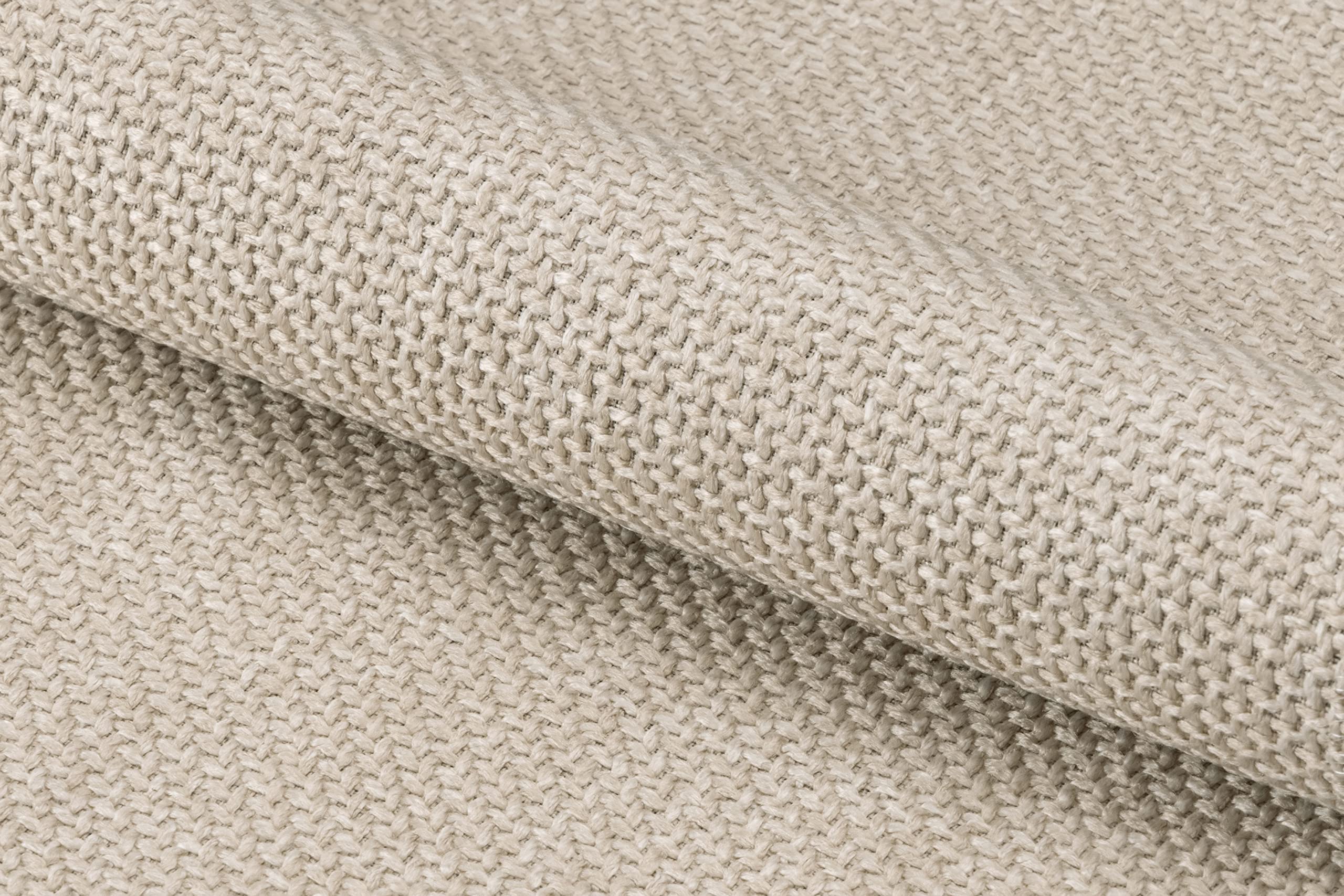AC Design Furniture Olivia - Sedia lounge Basilea in tessuto beige 24, struttura in acciaio verniciato a polvere, 70 x 75 x 75 cm