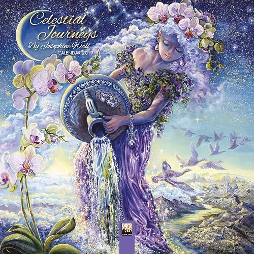 Celestial Journeys by Josephine Wall - mini wall calendar 2019 (Art Calendar)