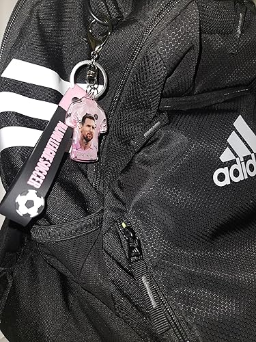 Miniatura 6 de Llavero Lionel Messi número 10 Miami Pink - Miami International, Llavero colgante, para mochilas, bolsos, perfecto para regalo, Miami Rosa, Regalos