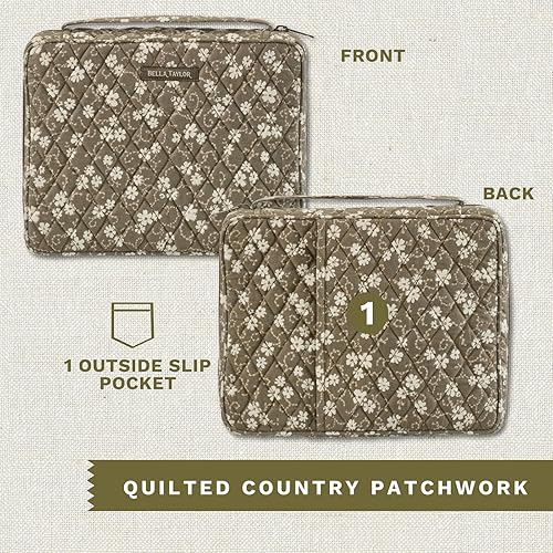 Miniatura 142 de Bella Taylor Funda acolchada para la Biblia para mujer, estuche grande para la Biblia de estudio, parche primitivo