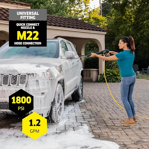 Karcher Pressure Washer K1800PS Cube, CETA Certified, 3 Spray Nozzles, Detergent Tank, for Cars, Driveways, Siding, Patios, 1.2 max. GPM
