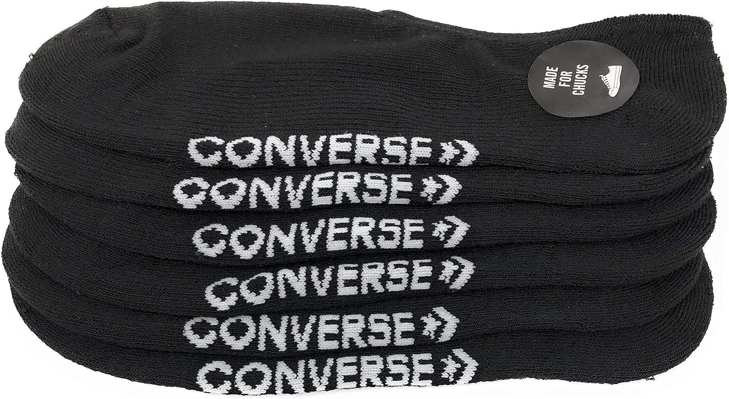 Converse - Calcetines para hombre 3 unidades talla 6 12 Negro