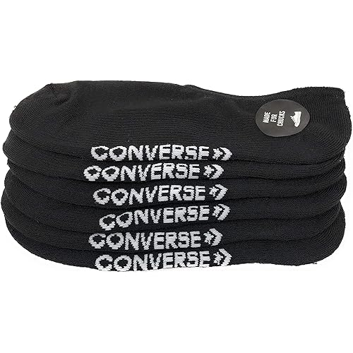 Converse Men's Half Cushion No-Show Socks, 3-Pack