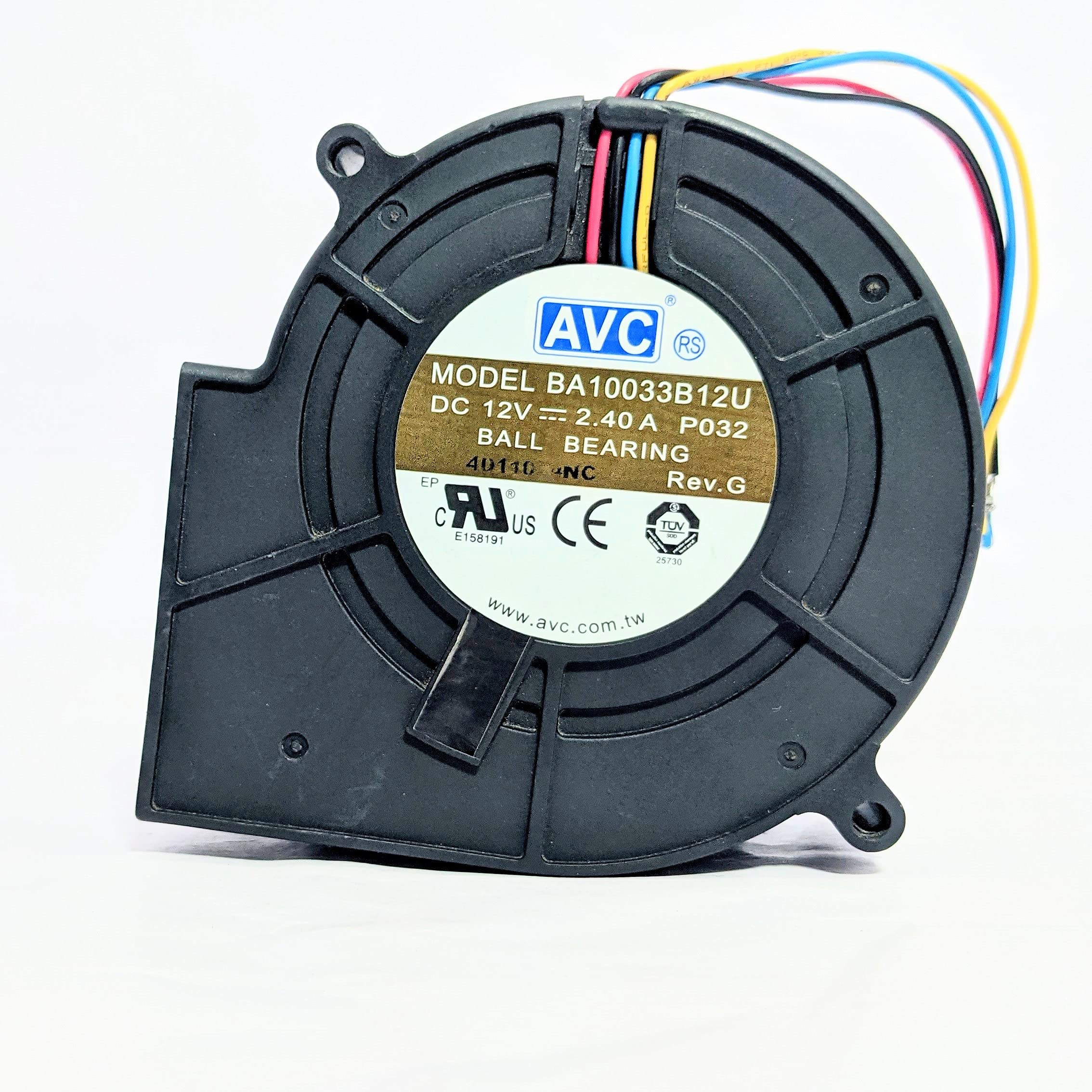 AVC 12v 2.40a Blower Fan BA10033B12U-P032 97 x 97 x 33mm Turbine Centrifugal Double Ball Bearing Fan
