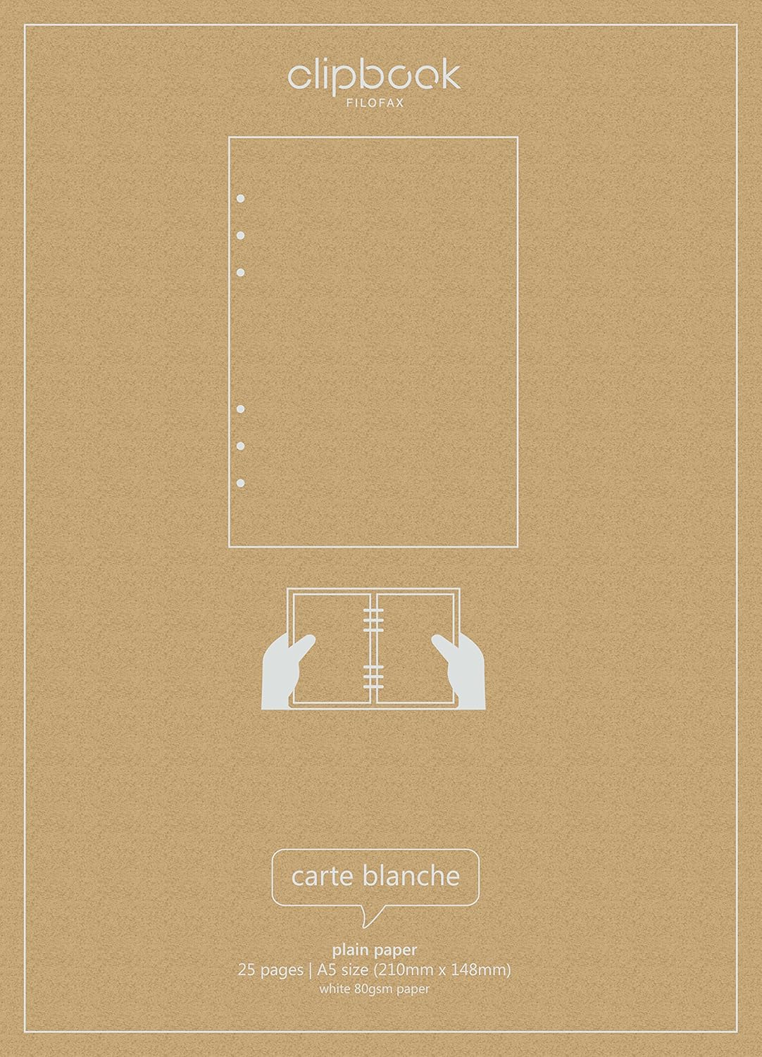 Clipbook A5 Plain Notepaper