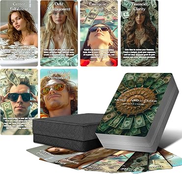 Money Career Oracle Cards, Success Guide Oracle Deck | Financial and Professional Insight Guidance Cards, Energy Reading Abundance Mindset Tool