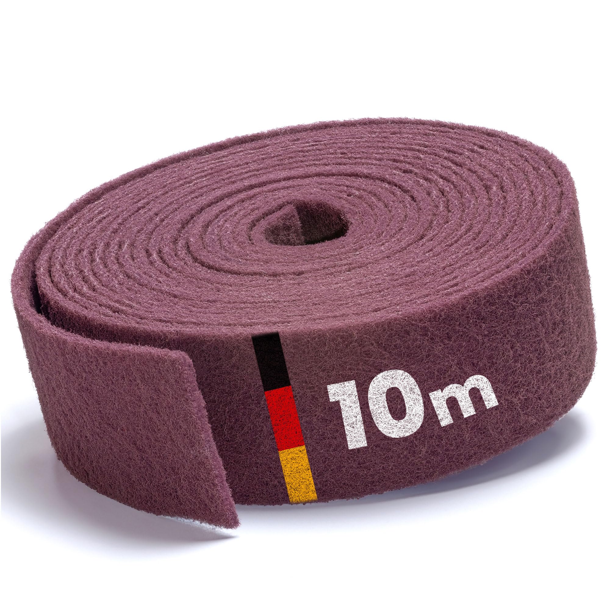 PICTORIS Włóknina ścierna – Made in Germany – 10 m x 100 mm – ziarnistość 280 – bardzo trwała dzięki unikalnej impregnacji – polar szlifierski/podkładka szlifierska do drewna, metalu, stali