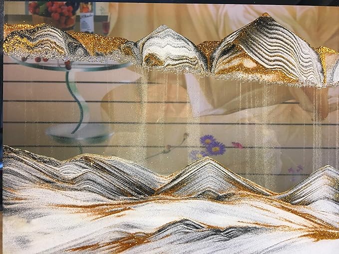Luv America Dynamic Liquid Moving Sand Art Picture 11 1/2