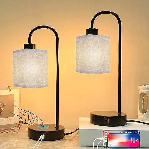 Miniatura 3 de Juego de 2 pantallas cuadradas de lino de 6.3 pulgadas de largo x 6.3 pulgadas de ancho x 9.84 pulgadas de alto, pantallas de tela de repuesto de