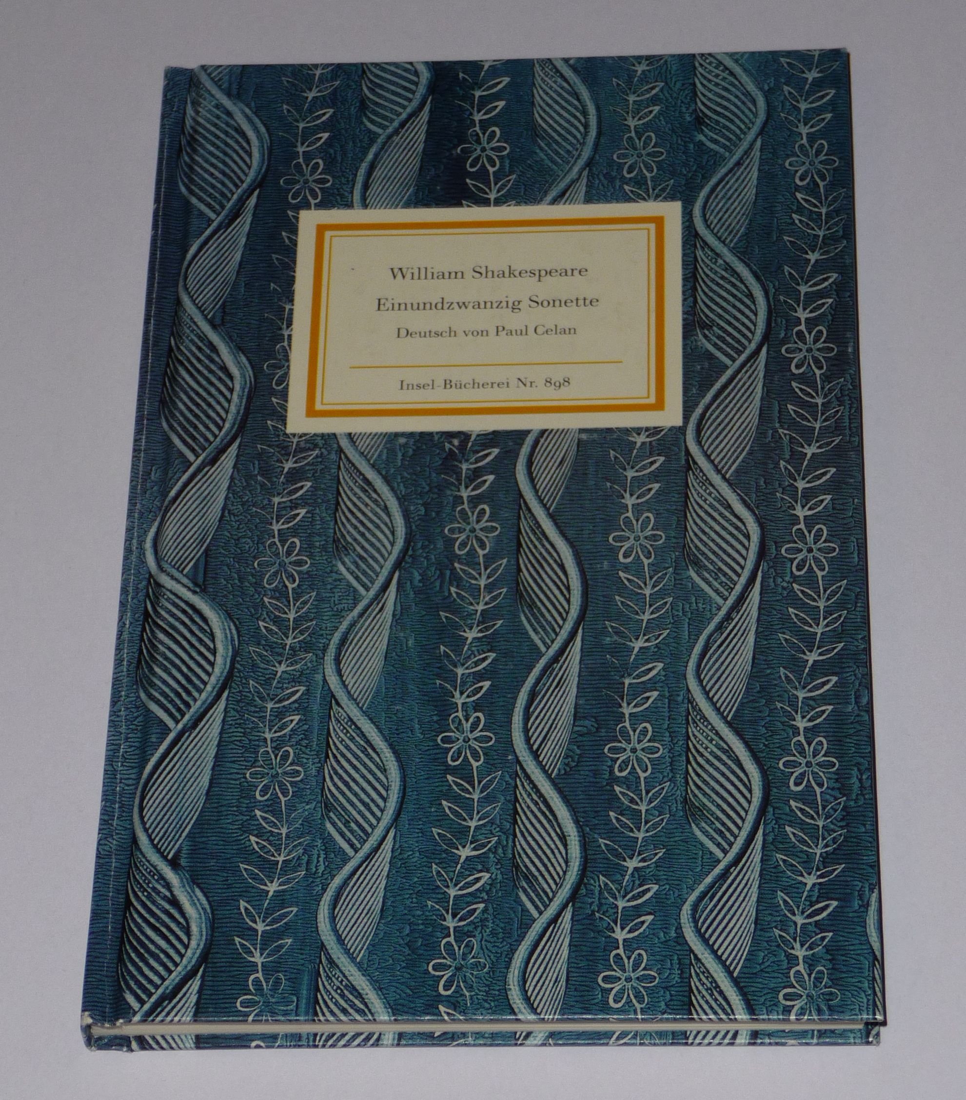 Einundzwanzig Sonette. Übers. von Paul Celan.