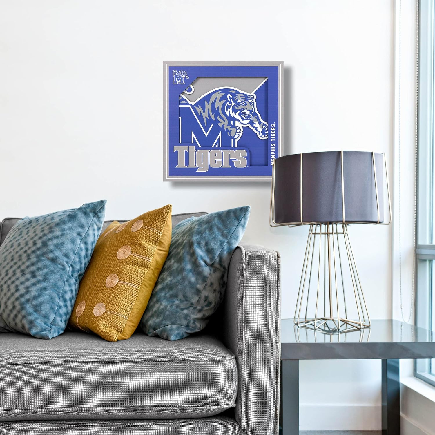 YouTheFan NCAA Memphis Tigers 3D Logo Series Wall Art - 12x12