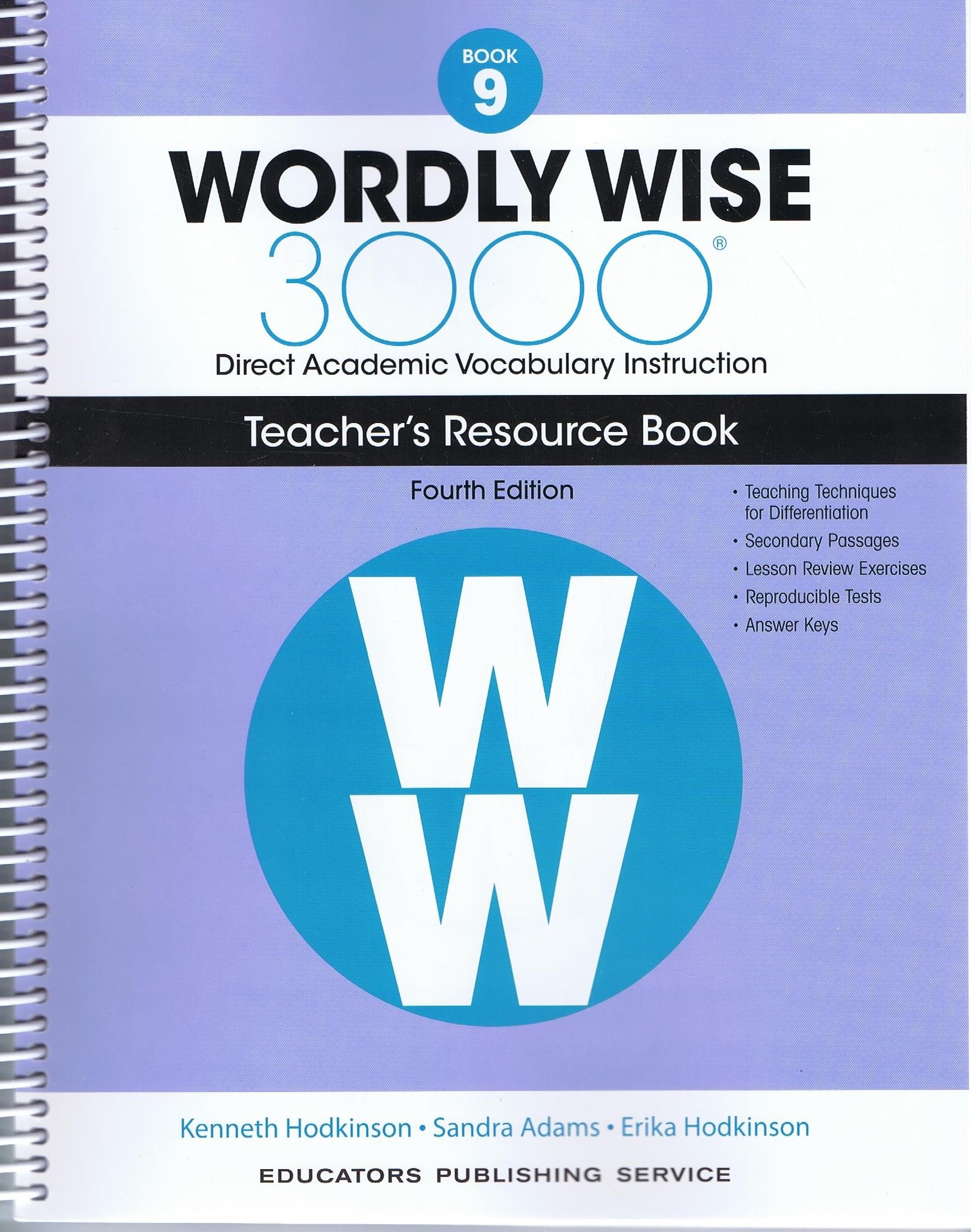 Wordly Wise, Book 9: 3000 Direct Academic Vocabulary Instruction Teachers Resource Book