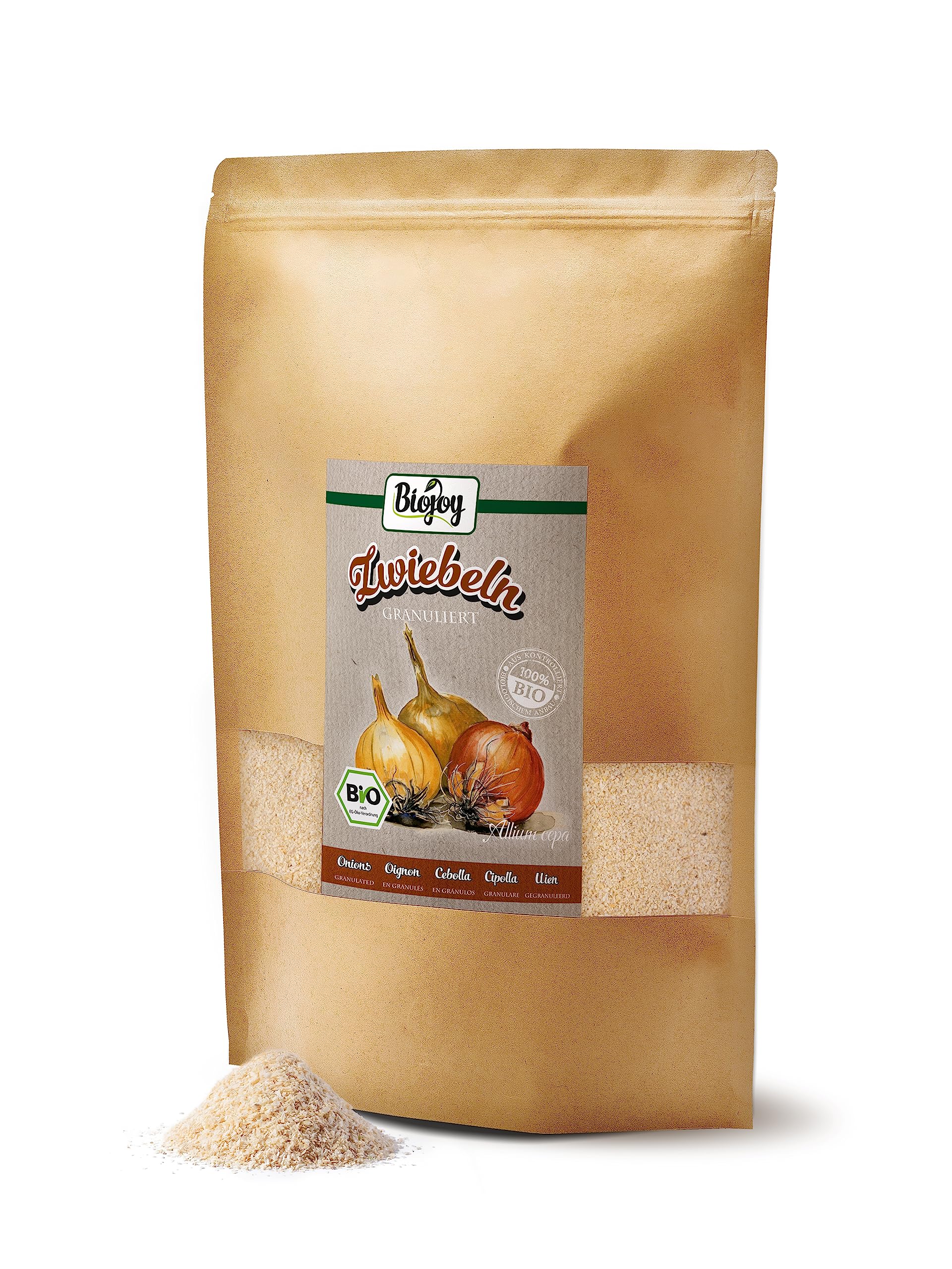 Biojoy Cebolla granulada BIO 1 kg, Cebolla seca sin aditivos