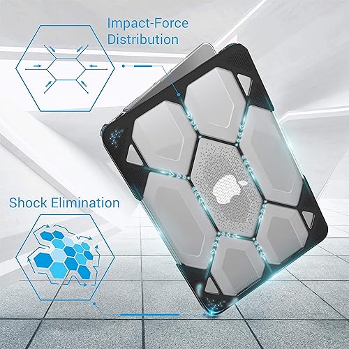 Miniatura 4 de IBENZER HA13CYCL - Funda compatible con MacBook Air de 13 pulgadas A1466 A1369, carcasa rígida resistente para Apple Mac Air 13 versión antigua 2017