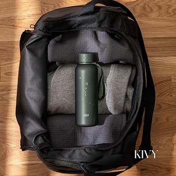 KIVY Slim Water Bottle 22oz Tritan - Lightweight & Shatterproof - BPA-Free