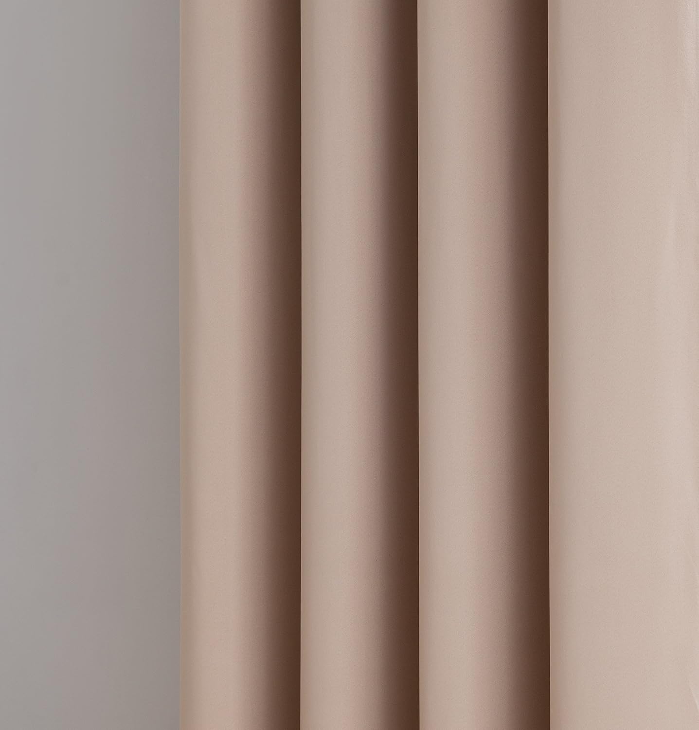 Thermal Insulated Blackout Curtain - 1 Extra Wide Premium Patio Panel - 102 Inch Wide - 96" Long - 16 Grommets - Ideal for Sliding and Patio Doors (102" x 96", Taupe)