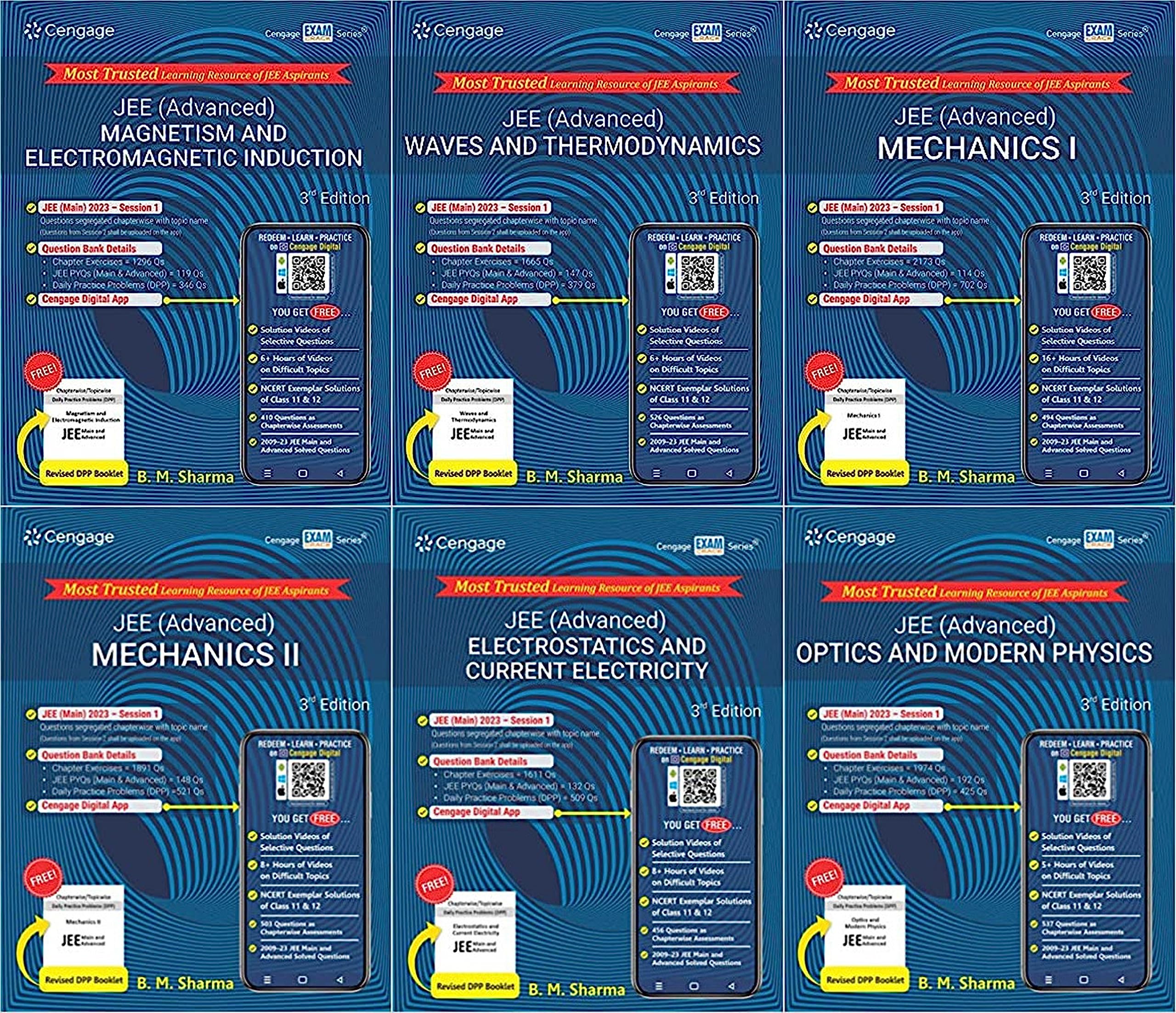 Physics For JEE (Main & Advanced) 3rd Editions In 2 Colour Books Combo ( SET Of 6 Books ) Combo - La