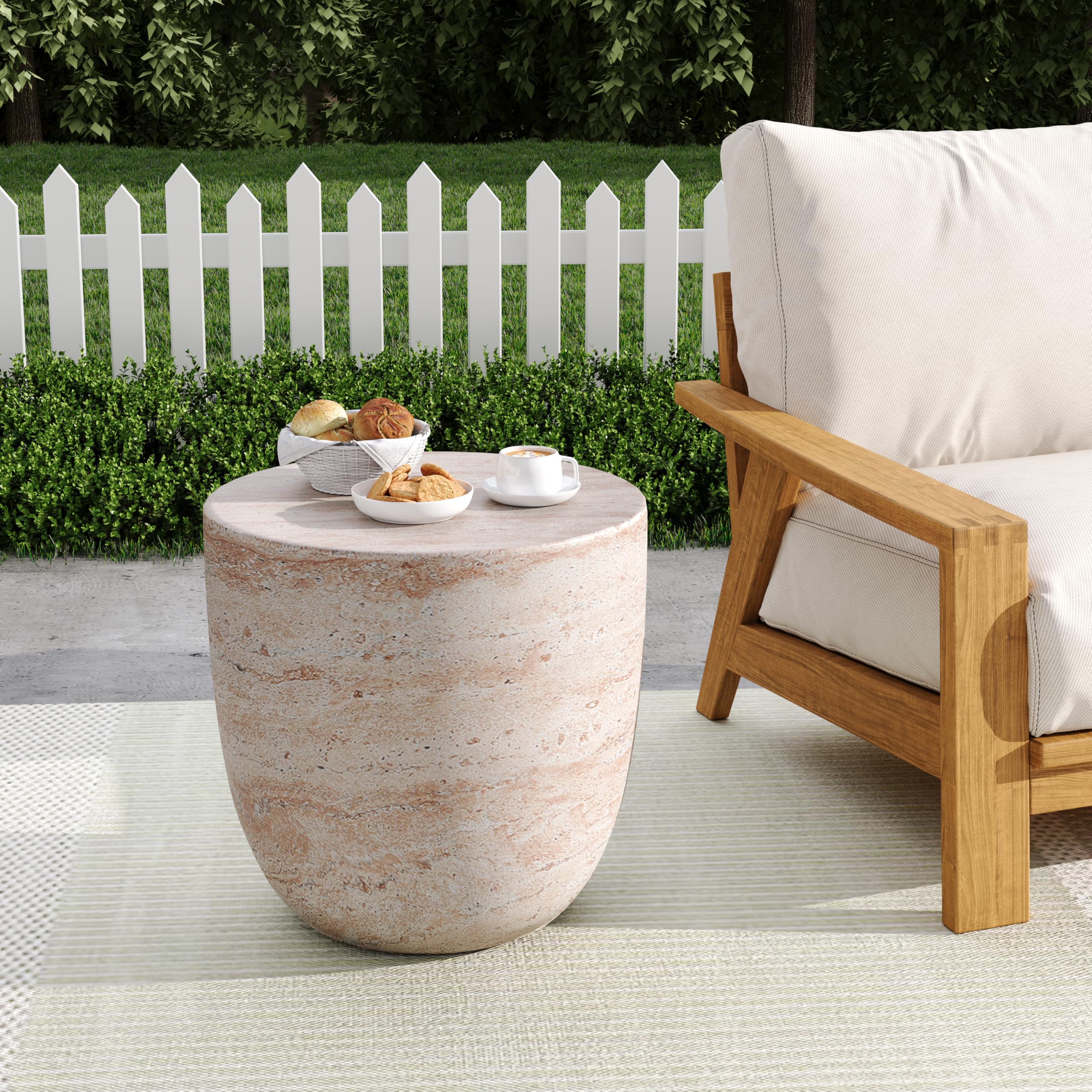 Christopher Knight Home Jaym Indoor Outdoor Barrel Side Table