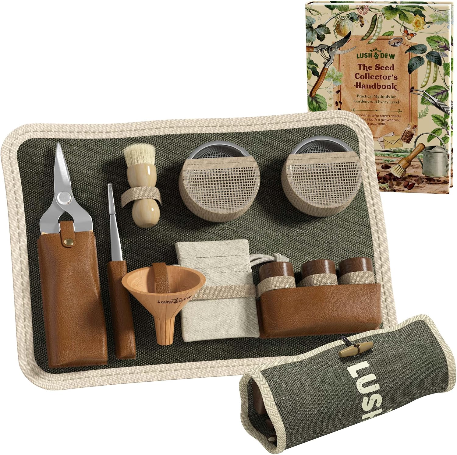 Lush&Dew Seed Saving Collecting Survival Kit, Garden Tools, Gardening Gifts