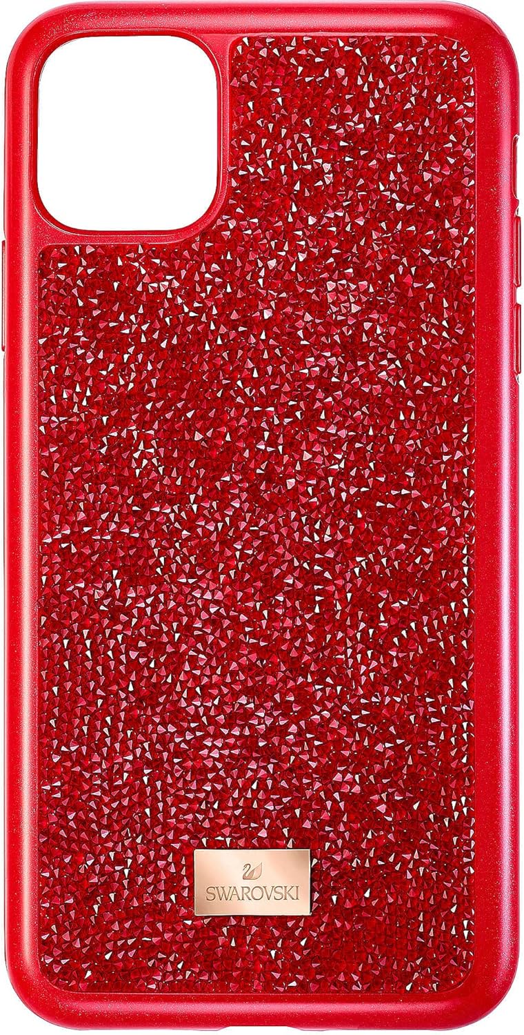 Swarovski Glam Rock Smartphone Case with Bumper, iPhone 12 Pro Max, Blue Crystals