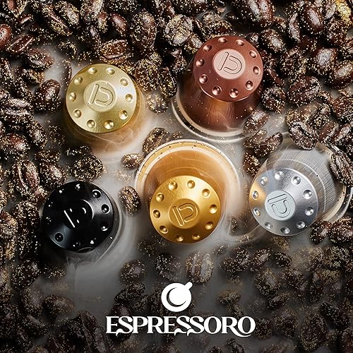 Miniatura 6 de Cápsulas compatibles con café orgánico Nespresso Espressoro BIANCO paquete de 100 cápsulas de aluminio para espresso compatibles con máquinas