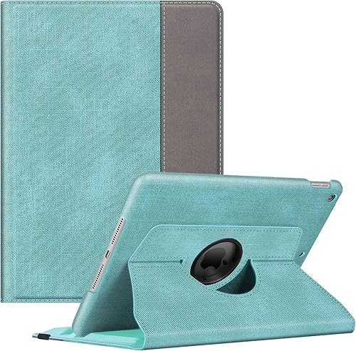 Vista 199 de Fintie - Funda giratoria para iPad de 9ª generación / 8ª generación / 7ª generación, de 10.2 pulgadas, funda giratoria en 360 grados, funda Azul