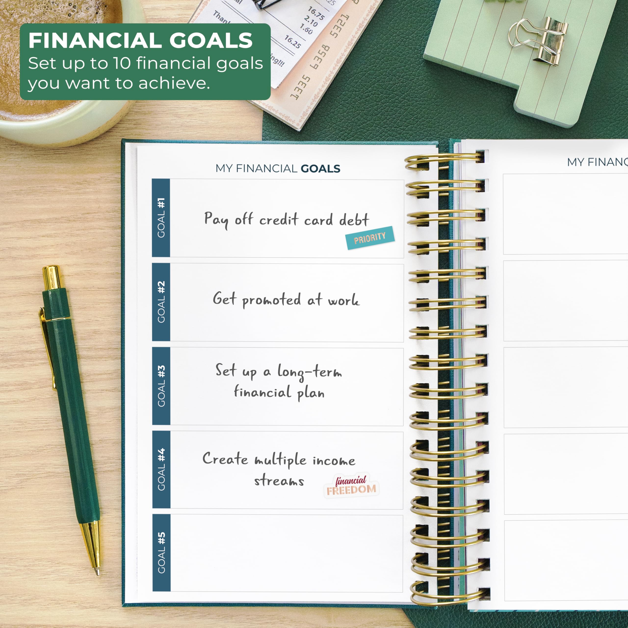 Clever Fox Planificador de presupuesto y organizador de facturas mensuales con bolsillos. Cuaderno de seguimiento de gastos, diario de presupuestos y planificador financiero para controlar tu dinero.
