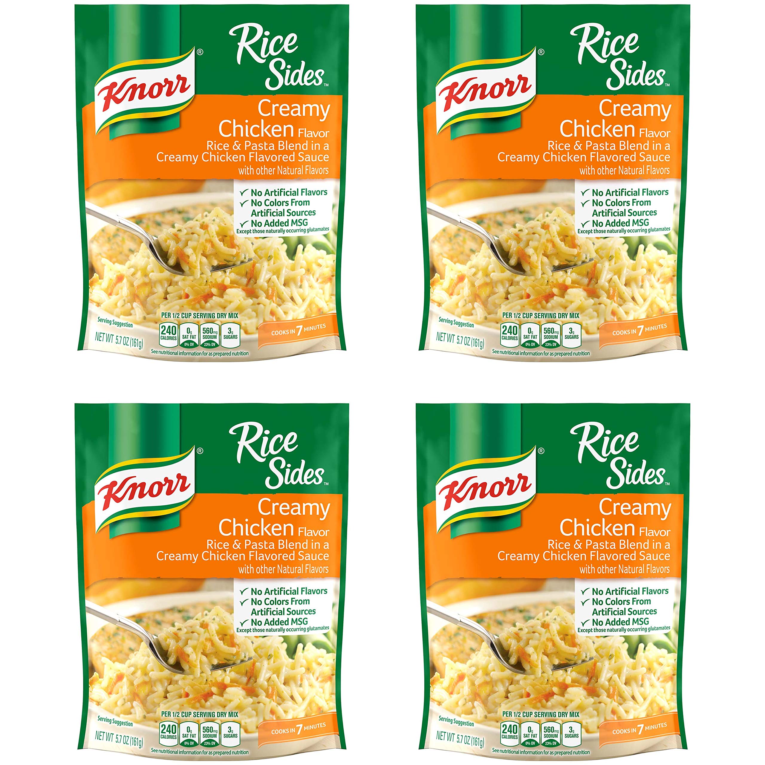 KnorrRice Side Dish, Creamy Chicken, 5.7 oz (Pack of 4)