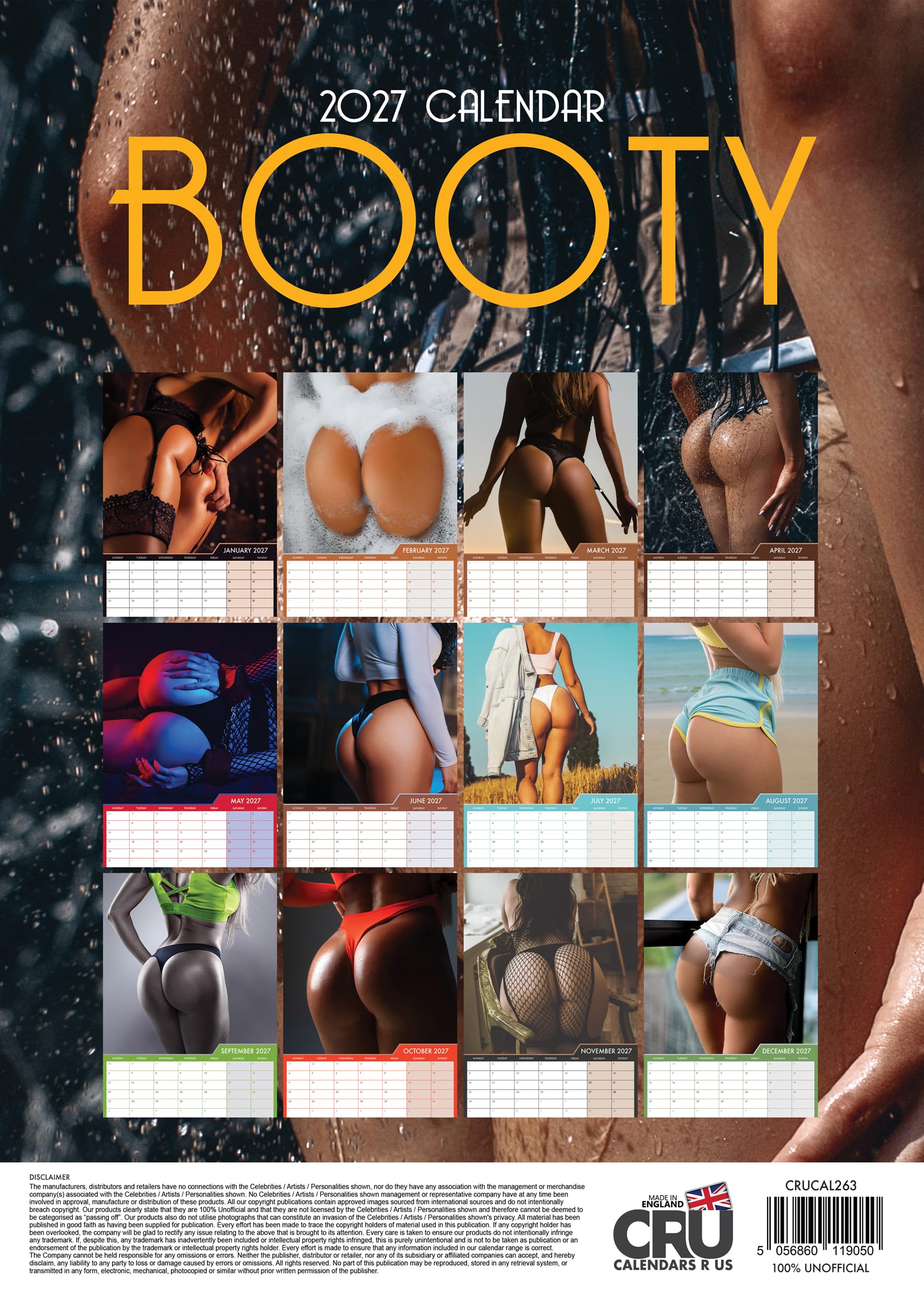 Booty - A3 Calendar 2027