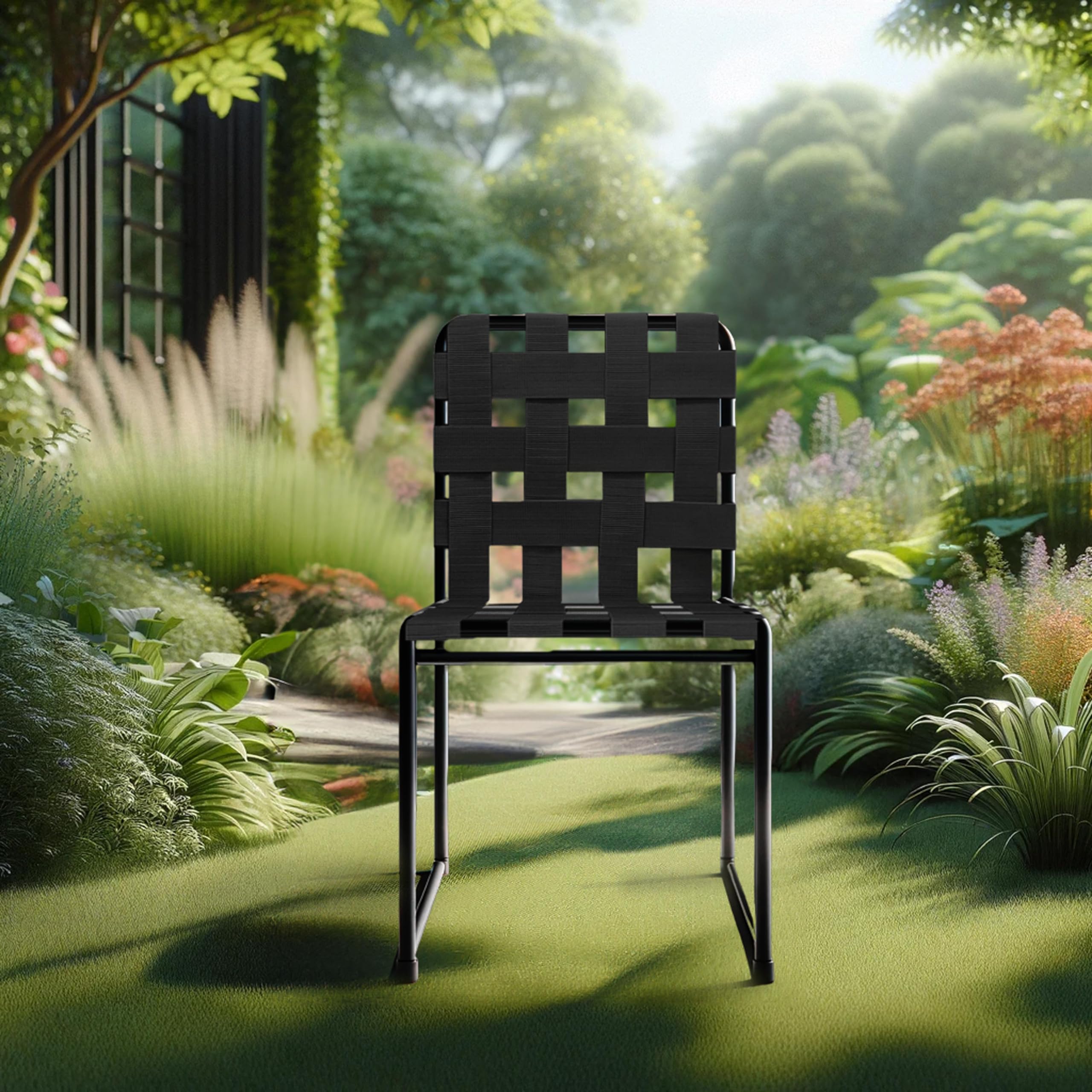 IPEA Cinghia Elastica da Arredamento Esterno per Sedie da Giardino, Lettini da Mare, Poltrone, Dondolo, Sdraio, Divanetti, Salotto, Tappezzeria – 10 Metri – Fascia Tirante per Sedute Schienali – 50 mm