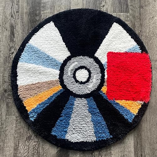 Miniatura 8 de Alfombra de cd - Hypebeast Y2K Rug - Decoración copetuda hecha a mano - Hecho a mano y de alta calidad - 28 pulgadas (27.6 in) - Decoración estética