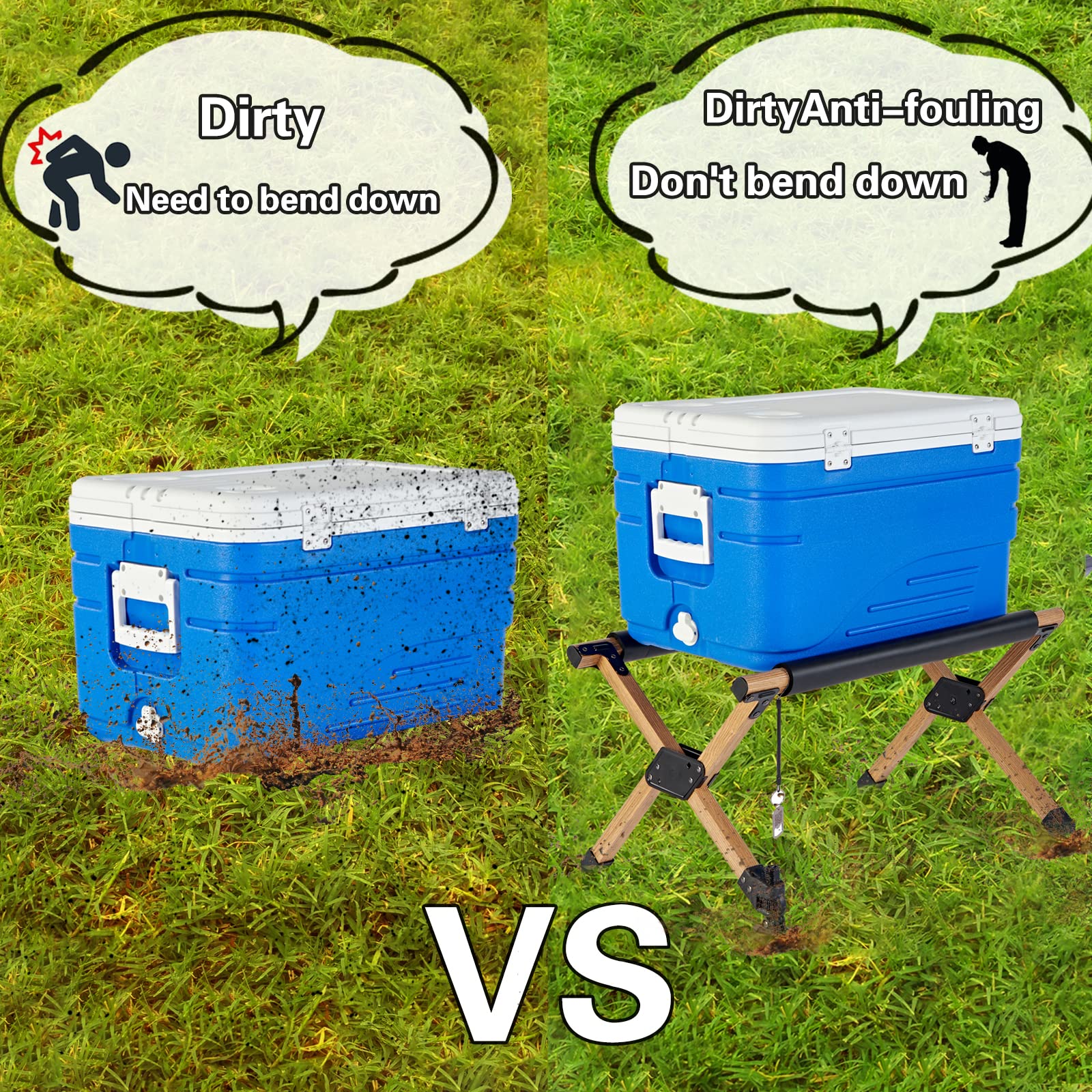 Amazon.com : Ablazer Folding Cooler Stand with Carry Bag, Anti