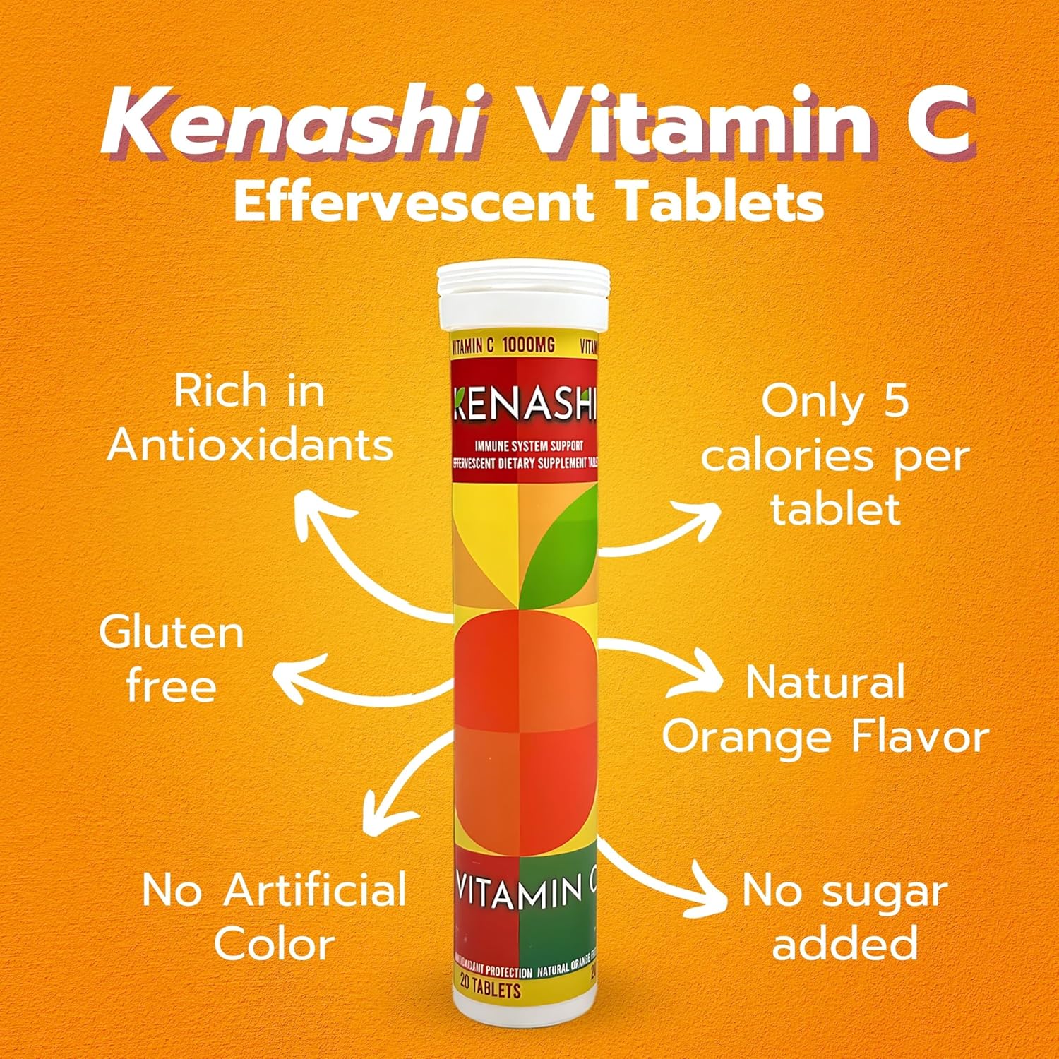 Vitamin c Effervescent Tablets Vitamin C with Zinc 1000mg Vitamin Dissolving Tablets Vitamin C Table Vitamina C Efervescente para Adulto Zinc 6 Pack