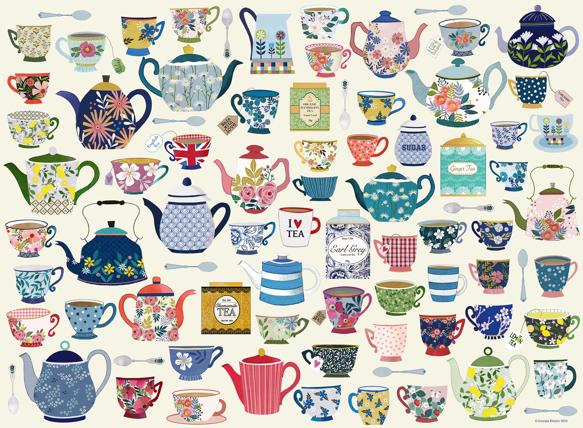 Ravensburger Women's Time For Tea 500 Piece Jigsaw Puzzle - Puzzle Championships