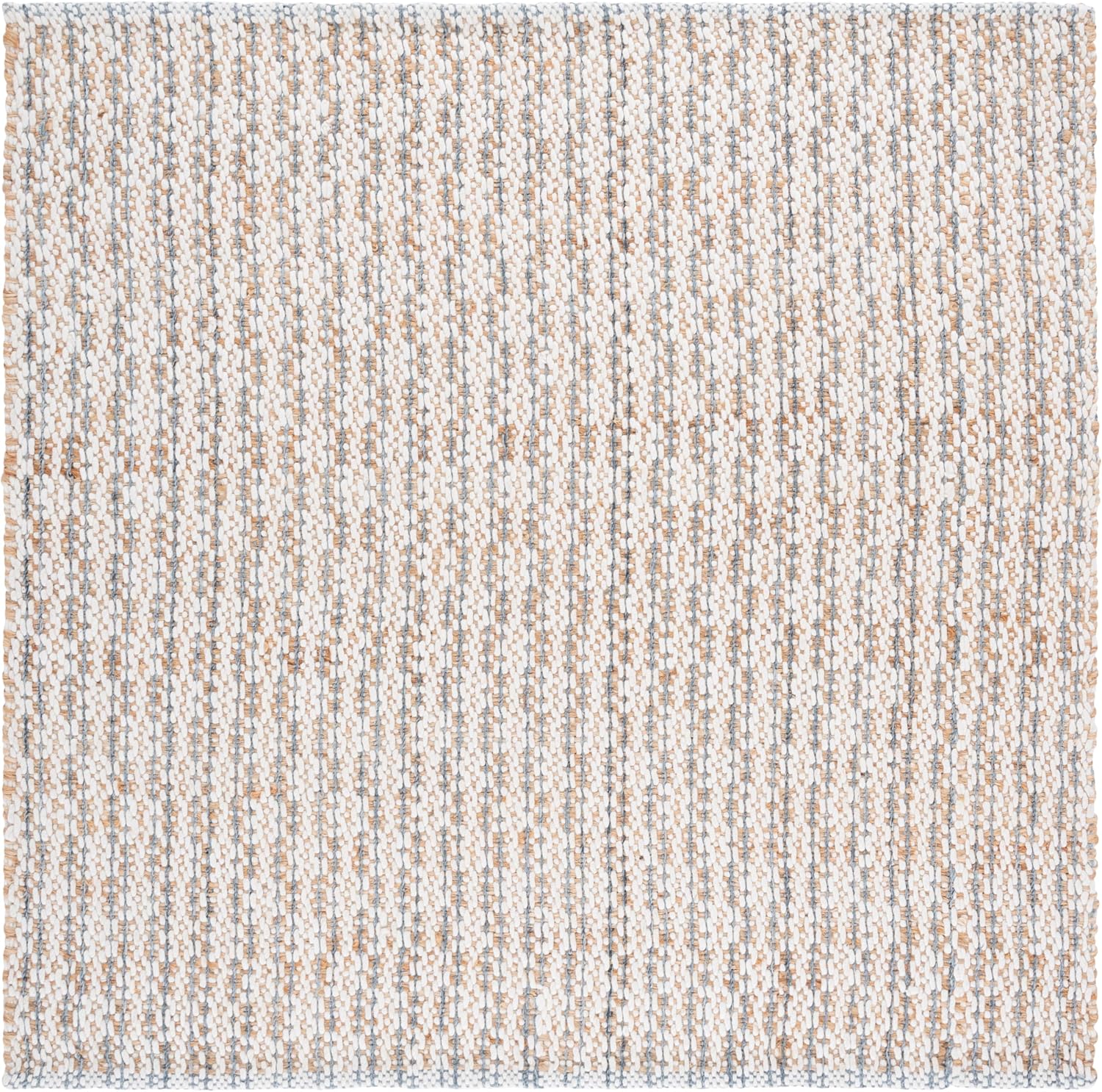 SAFAVIEH Area Rug 8x10 - Natural Fiber Collection - Large - Natural & Ivory, Handmade Jute & Wool, Ideal for Living Room, Bedroom, Dining Space (NFB225A)